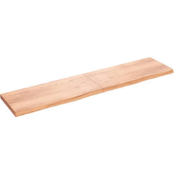 Vidaxl - Comptoir de salle de bain marron 220x50x(2-6) cm bois traité