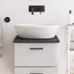 vidaXL Comptoir de salle de bain marron foncé 40x50x2 cm bois traité