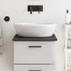 vidaXL Comptoir de salle de bain marron foncé 40x50x2 cm bois traité