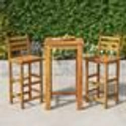 vidaXL Comptoir de salle de bain marron foncé bois massif traité