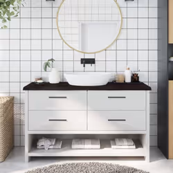 Vous envisagez de rénover vos comptoirs chez vous ? Ce comptoir de salle de bain en bois est un choix parfait ! Construction  ...