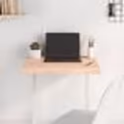 vidaXL Dessus de table 60x40x(2-6) cm bois de chêne massif non traité