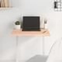 vidaXL Dessus de table 60x50x(2-4) cm bois de chêne massif non traité