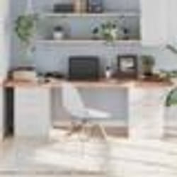 vidaXL Dessus de table marron clair bois chêne massif traité