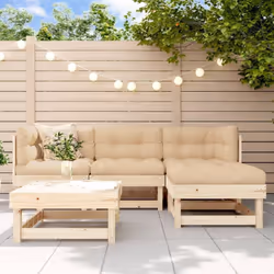 Ce salon de jardin en bois, qui se démarque par son design à lattes et ses coussins moelleux, sera un excellent supplément à  ...