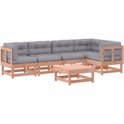 Ce salon de jardin en bois, qui se démarque par son design à lattes et ses coussins moelleux, sera un excellent supplément à  ...