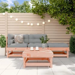 vidaXL Salon de jardin 4 pcs avec coussins bois massif douglas