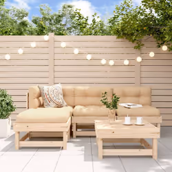 Ce salon de jardin en bois, qui se démarque par son design à lattes et ses coussins moelleux, sera un excellent supplément à ...