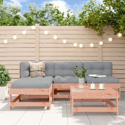 Vidaxl - Salon de jardin 5 pcs avec coussins bois massif douglas