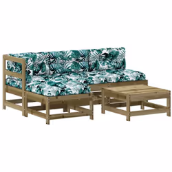 Ce salon de jardin en bois, qui se démarque par son design à lattes et ses coussins moelleux, sera un excellent supplément à  ...