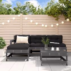 Ce salon de jardin en bois, qui se démarque par son design à lattes et ses coussins moelleux, sera un excellent supplément à  ...