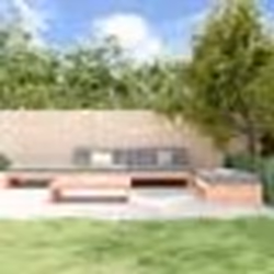 vidaXL Salon de jardin 5 pcs avec coussins bois massif douglas