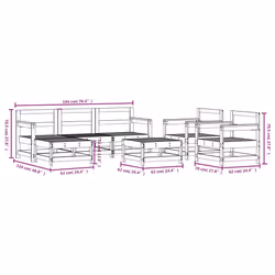 VidaXL 3186257 ensemble de meubles de jardin - Vue supplémentaire 8