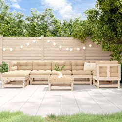 Vidaxl - Salon de jardin 8 pcs Bois de pin massif