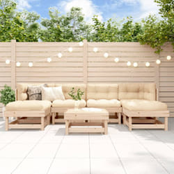 Vidaxl - Salon de jardin 7 pcs Bois de pin massif