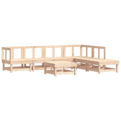 Vidaxl - Salon de jardin 7 pcs Bois de pin massif