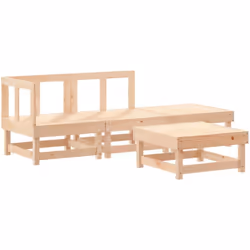 Ce salon de jardin en bois, qui se démarque par son design à lattes, sera un excellent supplément à votre jardin, patio ou te ...