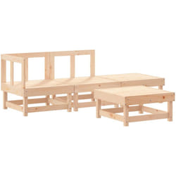 Vidaxl - Salon de jardin 4 pcs bois massif de pin