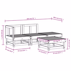 VidaXL 3186481 ensemble de meubles de jardin - Vue supplémentaire 7