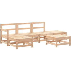 Salon De Jardin 6 Pcs Bois De Pin Massif Vidaxl
