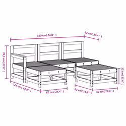 VidaXL 3186544 ensemble de meubles de jardin - Vue supplémentaire 7