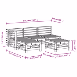 VidaXL 3186555 ensemble de meubles de jardin - Vue supplémentaire 7