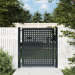 vidaXL Portail de jardin anthracite 105x150 cm