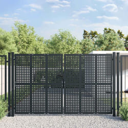 Vidaxl - Portail de jardin anthracite 300x175 cm acier
