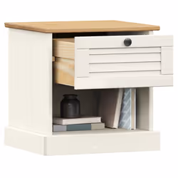 VidaXL 353155 Table de nuit et table de chevet Blanc