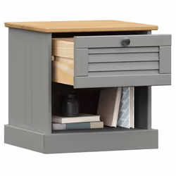 VidaXL 353156 Table de nuit et table de chevet Gris - Vue supplémentaire 3