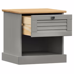 VidaXL 353156 Table de nuit et table de chevet Gris - Vue supplémentaire 4