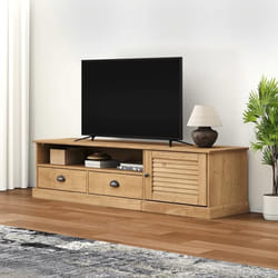 Meuble Tv Vigo 156x40x40 Cm Bois Massif De Pin