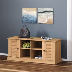 Ce banc à chaussures classique pour l'entrée est exceptionnellement beau et peut rendre votre pièce plus organisée. Bois de p ...