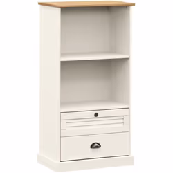 Cette bibliothèque offre une solution idéale pour organiser vos livres et ajoutera une touche de charme rustique à votre inté ...