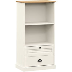 Vidaxl - Bibliothèque vigo blanc 60x35x114,5 cm bois massif de pin