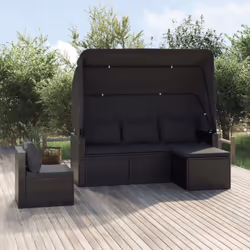 Cet ensemble de canapés de jardin confortables est une combinaison parfaite de style et de fonctionnalité. Matériau durable : ...