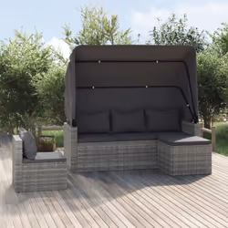 Cet ensemble de canapés de jardin confortables est une combinaison parfaite de style et de fonctionnalité. Matériau durable : ...