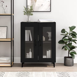 Vidaxl - Buffet noir 69,5x34x90 cm bois d'ingénierie