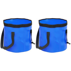 Vidaxl - Seaux pliables 2 pcs bleu 20 l pvc
