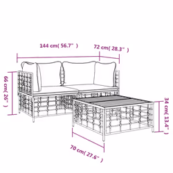 VidaXL 3186692 Canapé de patio - Vue supplémentaire 7