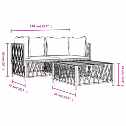 VidaXL 3186814 ensemble de meubles de jardin - Vue supplémentaire 8
