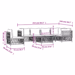 VidaXL 3186886 ensemble de meubles de jardin - Vue supplémentaire 8