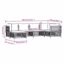 VidaXL 3186892 ensemble de meubles de jardin - Vue supplémentaire 8