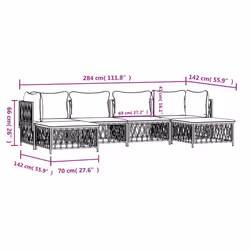 VidaXL 3186900 ensemble de meubles de jardin - Vue supplémentaire 8