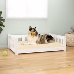 Ce lit super cool pour chien offrira à vos amis poilus un endroit confortable pour s'y blottir. Bois de pin massif : le bois ...