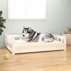 Ce lit super cool pour chien offrira à vos amis poilus un endroit confortable pour s'y blottir. Bois de pin massif : le bois ...