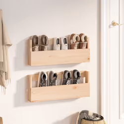 Description générale Gardez vos chaussures bien rangées et toujours à portée de main grâce à ces étagères à chaussures murale ...