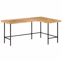 Ce bureau dégage un charme rustique et constituera le centre d’attraction de votre intérieur. Bois de manguier massif : le bo ...
