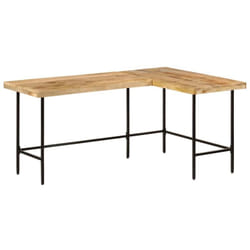 Vidaxl - Bureau 165x110x77 cm bois massif de manguier et fer
