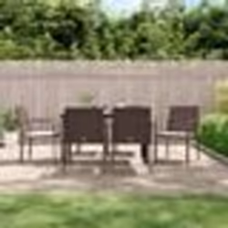 vidaXL Ensemble à manger de jardin 7 pcs coussins résine tressée acier